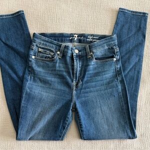 7 for all Mankind High Waist ankle Blue Jeans